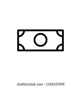 Money. Line Icon Vector. Payment system. Coins and Dollar cent Sign.