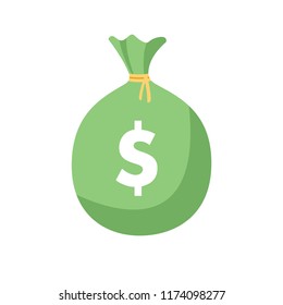 Money. Line Icon Vector. Payment system. Coins and Dollar cent Sign isolated on white background. Flat design style. Business concept.