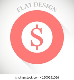 Money Line Icon Vector. Payment system. Coins and Dollar cent Sign isolated on white background.Money Line Icon VectorFlat design style.Money Line Icon Vector Business concept oin  