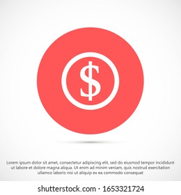 Money Line Icon Vector. Payment system. Coins and Dollar cent Sign isolated on white background.Money Line Icon Vector Flat design style.Money Line Icon Vector Business concept coin