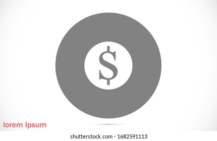 Money Line Icon Vector. Payment system. Coins and Dollar cent Sign isolated on white background.Money Line Icon VectorFlat design style.Money Line Icon Vector Business concept oin