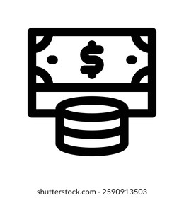 money line icon. vector icon for your website, mobile, presentation, and logo design.