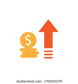 money line illustration icon on white background