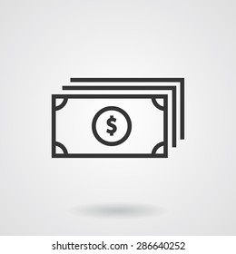 money . line vector icon