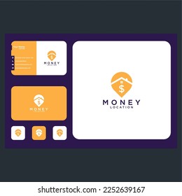 money location logo design graphic template