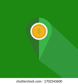 money location pin map icon logo design vector