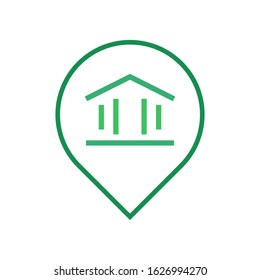 Money locator logo template vector icon design