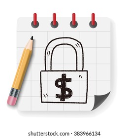 money lock doodle