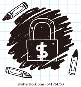money lock doodle
