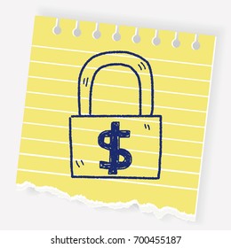 money lock doodle