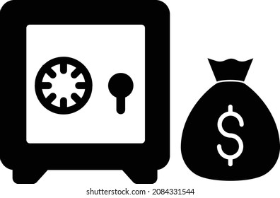 Localizador de dinero Isoled Vector icono que puede modificar o editar fácilmente


