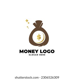Geldlogokombination. Schnelles Zahlensymbol oder Symbol. Einzigartige Design-Vorlage für Bargeld und digitale Logotypen.