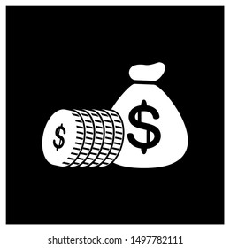 Money Logo Design Concept Vector. Illustration Template. Icon Symbol