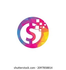 Money logo design. Digital money logo template.	