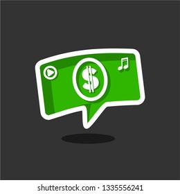 money logo design template. editable vector