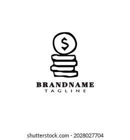 money logo design template icon modern vector illustration