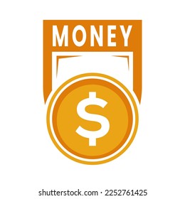 money logo design  vector template