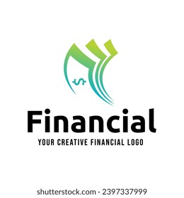 Vector de plantillas de diseños de logotipos de dinero, vectores de diseños de logotipos de finanzas, icono de símbolos de logotipo