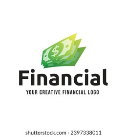 Vector de plantillas de diseños de logotipos de dinero, vectores de diseños de logotipos de finanzas, icono de símbolos de logotipo
