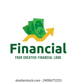 Vector de plantillas de diseños de logotipos de dinero, vectores de diseños de logotipos de finanzas, icono de símbolos de logotipo