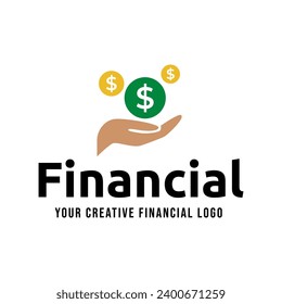 Vector de plantillas de diseños de logotipos de dinero, vectores de diseños de logotipos de finanzas, icono de símbolos de logotipo