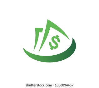 Money logo dollar bill vector icon 