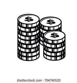 Money Logo Silhouette Illustration