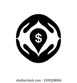 money logo vector design hand
