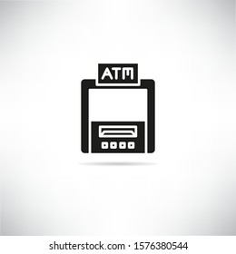 money machine icon, ATM, automated teller machine vector