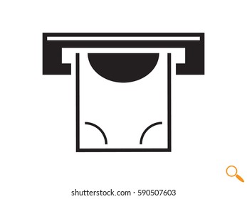 money machine, icon, vector illustration eps10