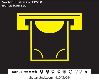 money machine, icon, vector illustration eps10