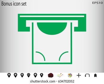 money machine icon vector illustration eps10