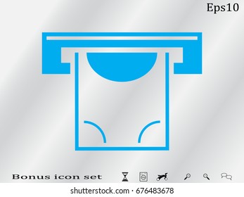 money machine, icon, vector illustration eps10