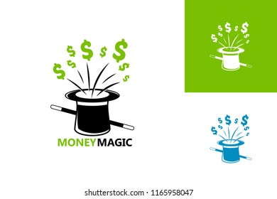 Money Magic Logo Template Design Vector, Emblem, Design Concept, Creative Symbol, Icon