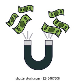 Money magnet symbol