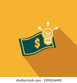 Money Making Ideas - Flat style design icon - vector illustration