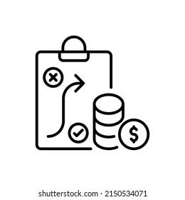 money making strategy icon in vector. logotype