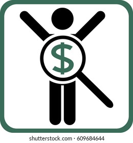 Money making stuff icon