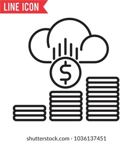 money making vector icon