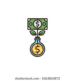 Money making vector icon