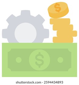 Money Management Icon Element For Design
