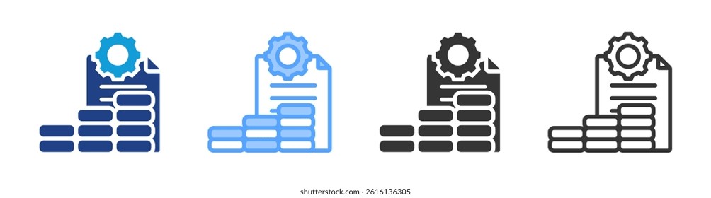 Money Management icon set multiple style collection