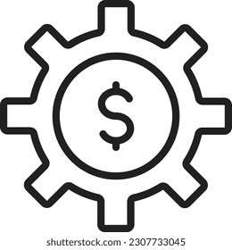 Money Management Symbol, Vektorbild. Geeignet für mobile Applikationen und Printmedien.