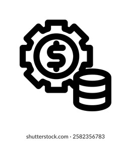 money management line icon. vector icon for your website, mobile, presentation, and logo design.