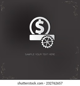 Money management symbol,vector
