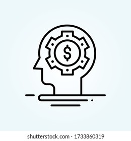 money management vector icon style illustration. EPS 10