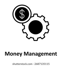 Money Management Vector icon which can easily modify or edit
