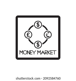 money market icon , business icon