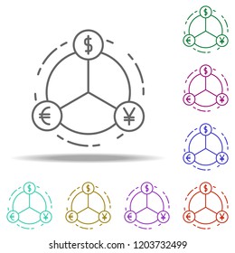 money market outline icon. Elements of Banking & Finance in multi color style icons. Simple icon for websites, web design, mobile app, info graphics
