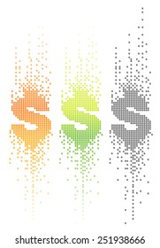Money Matrix style Background Vector illustration